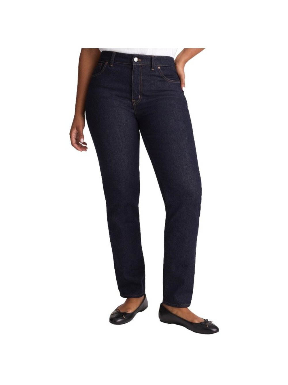 Madewell The Curvy Jules Slim-Straight Jean Dark Blue Size 31 X 26.5 NWT